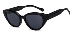 Black Cat Eye Full Rim Unisex Sunglasses by Lenskart-217417