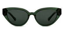 Load image into Gallery viewer, Green Cat Eye Full Rim Unisex Sunglasses by Lenskart-217418