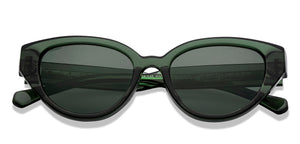 Green Cat Eye Full Rim Unisex Sunglasses by Lenskart-217418