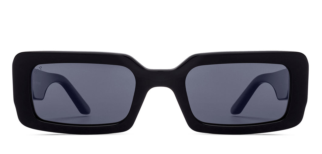 Black Rectangle Full Rim Women Sunglasses by Lenskart-219941