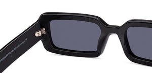 Black Rectangle Full Rim Women Sunglasses by Lenskart-219941