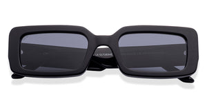 Black Rectangle Full Rim Women Sunglasses by Lenskart-219941