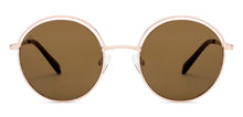 Load image into Gallery viewer, Rose Gold Round Full Rim Unisex Sunglasses by Lenskart-227012