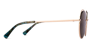 Rose Gold Round Full Rim Unisex Sunglasses by Lenskart-227012