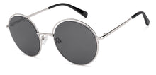 Load image into Gallery viewer, Silver Round Full Rim Unisex Sunglasses by Lenskart-227013
