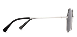 Silver Round Full Rim Unisex Sunglasses by Lenskart-227013
