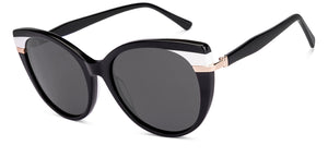 Black Cat Eye Full Rim Women Sunglasses by Lenskart-227014