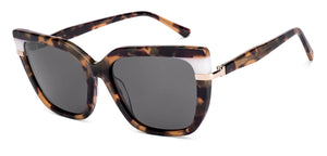 Brown Cat Eye Full Rim Women Sunglasses by Lenskart-227016