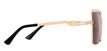 Load image into Gallery viewer, Gold Geometric Full Rim Women Sunglasses by Lenskart-227054