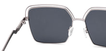 Load image into Gallery viewer, Silver Geometric Full Rim Women Sunglasses by Lenskart-227055