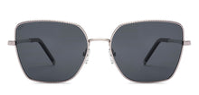 Load image into Gallery viewer, Silver Geometric Full Rim Women Sunglasses by Lenskart-227057