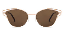 Load image into Gallery viewer, Gold Cat Eye Full Rim Women Sunglasses by Lenskart-227060