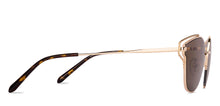 Load image into Gallery viewer, Gold Cat Eye Full Rim Women Sunglasses by Lenskart-227060