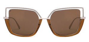 Silver Geometric Full Rim Women Sunglasses by Lenskart-227062