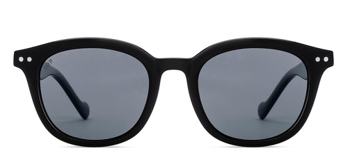 Black Round Full Rim Unisex Sunglasses by Lenskart-228481