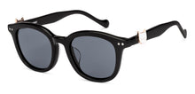 Load image into Gallery viewer, Black Round Full Rim Unisex Sunglasses by Lenskart-228481