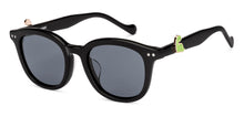 Load image into Gallery viewer, Black Round Full Rim Unisex Sunglasses by Lenskart-228481