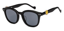 Load image into Gallery viewer, Black Round Full Rim Unisex Sunglasses by Lenskart-228481