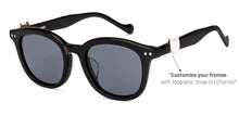 Load image into Gallery viewer, Black Round Full Rim Unisex Sunglasses by Lenskart-228481