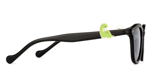 Black Round Full Rim Unisex Sunglasses by Lenskart-228481