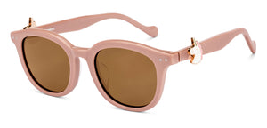 Pink Round Full Rim Unisex Sunglasses by Lenskart-228482