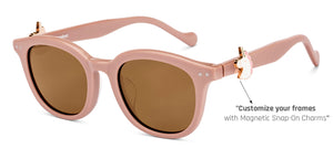 Pink Round Full Rim Unisex Sunglasses by Lenskart-228482