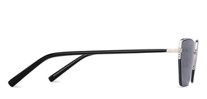 Silver Geometric Full Rim Women Sunglasses by Lenskart-228929