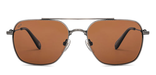 Gunmetal Aviator Full Rim Unisex Sunglasses by Lenskart-232720
