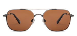 Gunmetal Aviator Full Rim Unisex Sunglasses by Lenskart-232720
