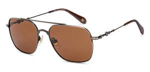 Gunmetal Aviator Full Rim Unisex Sunglasses by Lenskart-232720