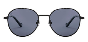Black Round Full Rim Unisex Sunglasses by Lenskart-232721
