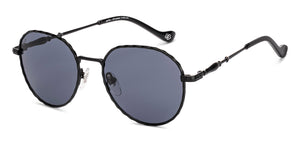 Black Round Full Rim Unisex Sunglasses by Lenskart-232721