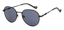 Load image into Gallery viewer, Black Round Full Rim Unisex Sunglasses by Lenskart-232721