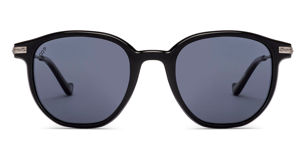 Black Square Full Rim Unisex Sunglasses by Lenskart-232722