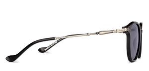 Black Square Full Rim Unisex Sunglasses by Lenskart-232722