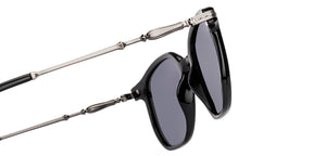 Black Square Full Rim Unisex Sunglasses by Lenskart-232722