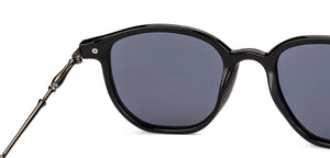 Black Square Full Rim Unisex Sunglasses by Lenskart-232722