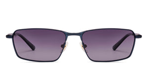 Blue Rectangle Full Rim Unisex Sunglasses by Lenskart-235476