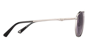 Gunmetal Geometric Full Rim Unisex Sunglasses by Lenskart-235477