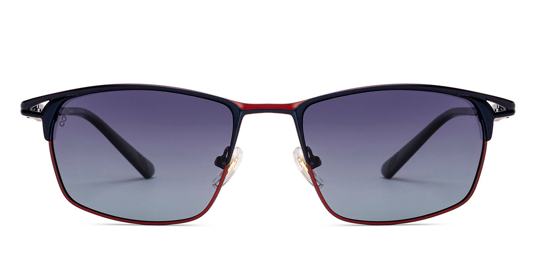 Red Square Full Rim Unisex Sunglasses by Lenskart-235478