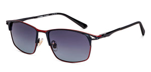 Red Square Full Rim Unisex Sunglasses by Lenskart-235478