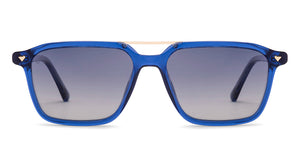 Blue Square Full Rim Unisex Sunglasses by Lenskart-235480