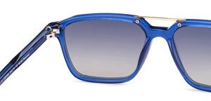 Blue Square Full Rim Unisex Sunglasses by Lenskart-235480