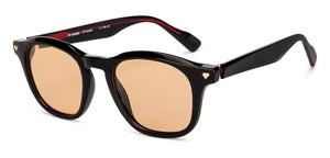 Black Square Full Rim Unisex Sunglasses by Lenskart-235481