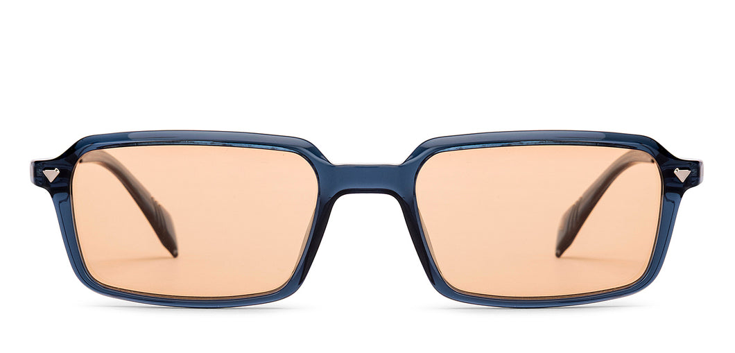 Blue Rectangle Full Rim Unisex Sunglasses by Lenskart-235483