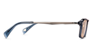Blue Rectangle Full Rim Unisex Sunglasses by Lenskart-235483