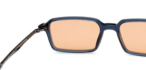 Blue Rectangle Full Rim Unisex Sunglasses by Lenskart-235483