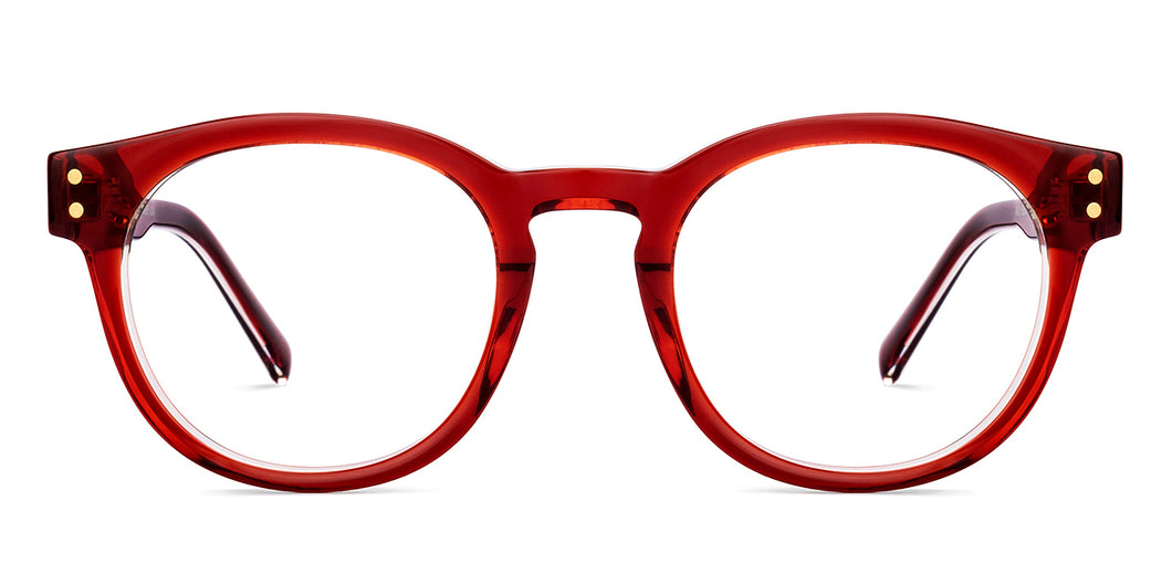 Red Round Full Rim Unisex Eyeglasses by Lenskart STUDIO-218081