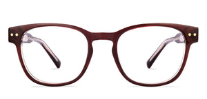 Maroon Wayfarer Full Rim Unisex Eyeglasses by Lenskart STUDIO-218083