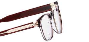 Maroon Wayfarer Full Rim Unisex Eyeglasses by Lenskart STUDIO-218083